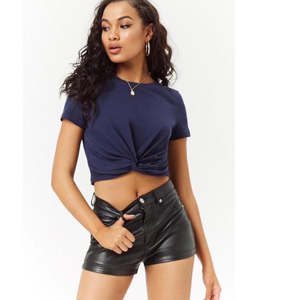 Front Tie Crop Top